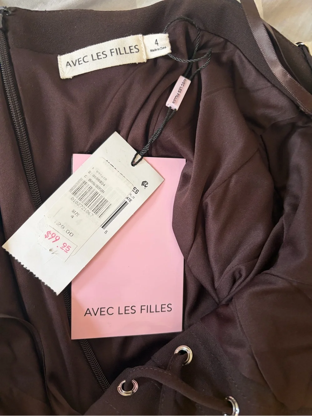 Avec Les Filles spaghetti straps